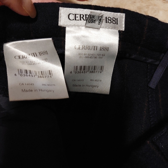 Cerruti 1881 striped  pants size 8 - Picture 7 of 8